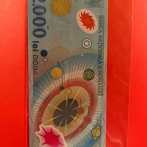 🇷🇴 Romania 2000 Lei Banknote Polymer 1999